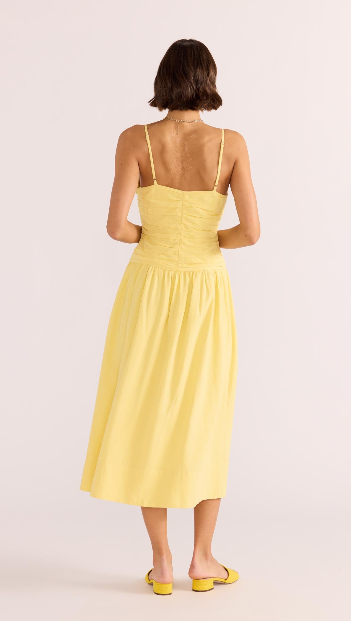 OPHELIA RUCHED MIDI DRESS-MINKPINK