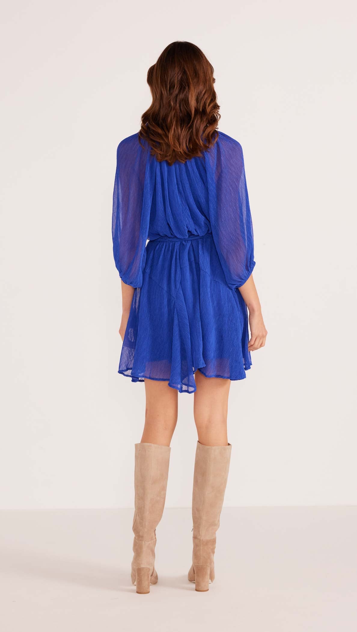 LILY PUFF SLEEVE MINI DRESS-MINKPINK