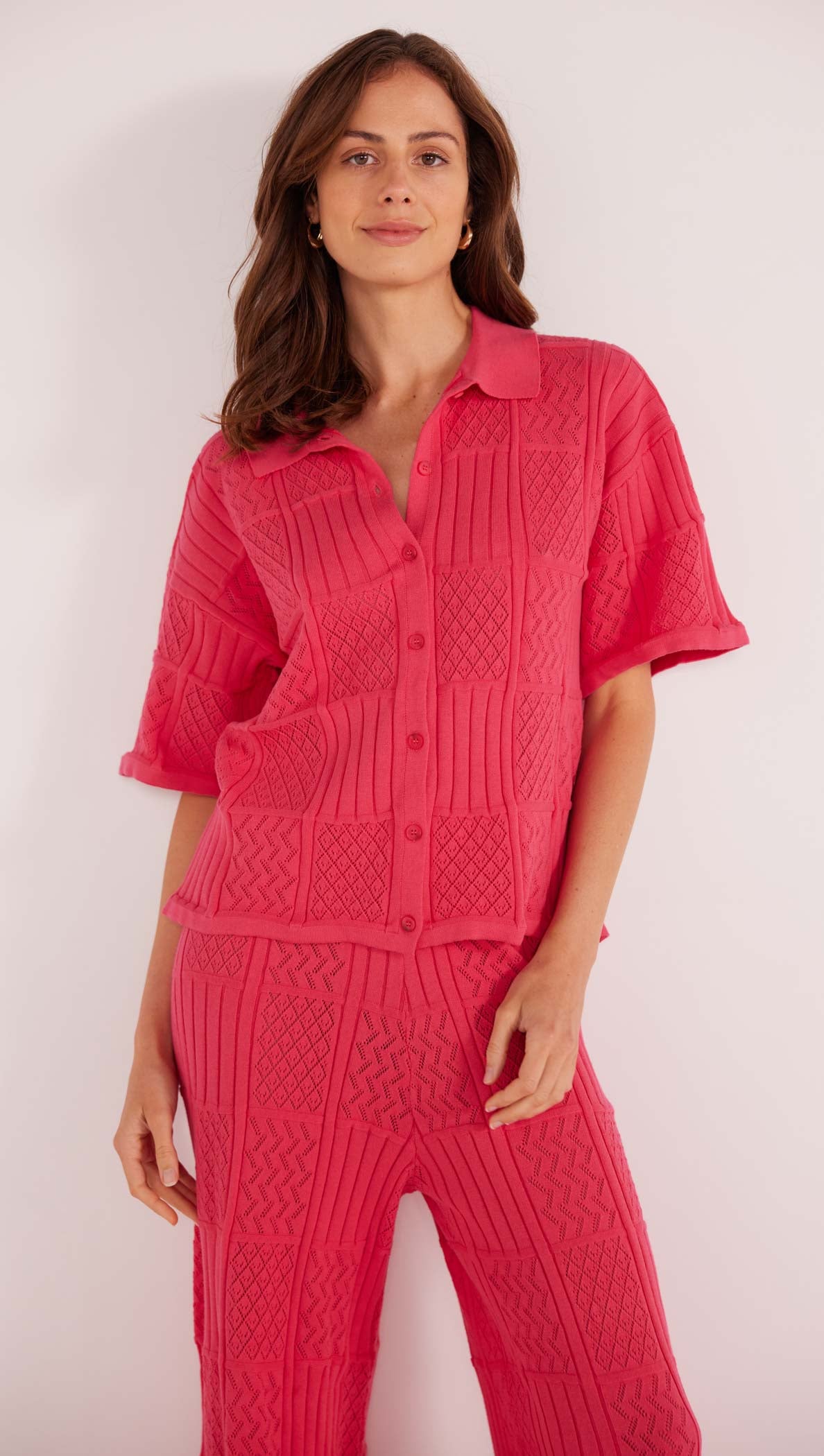 KACEY KNIT SHIRT-MINKPINK