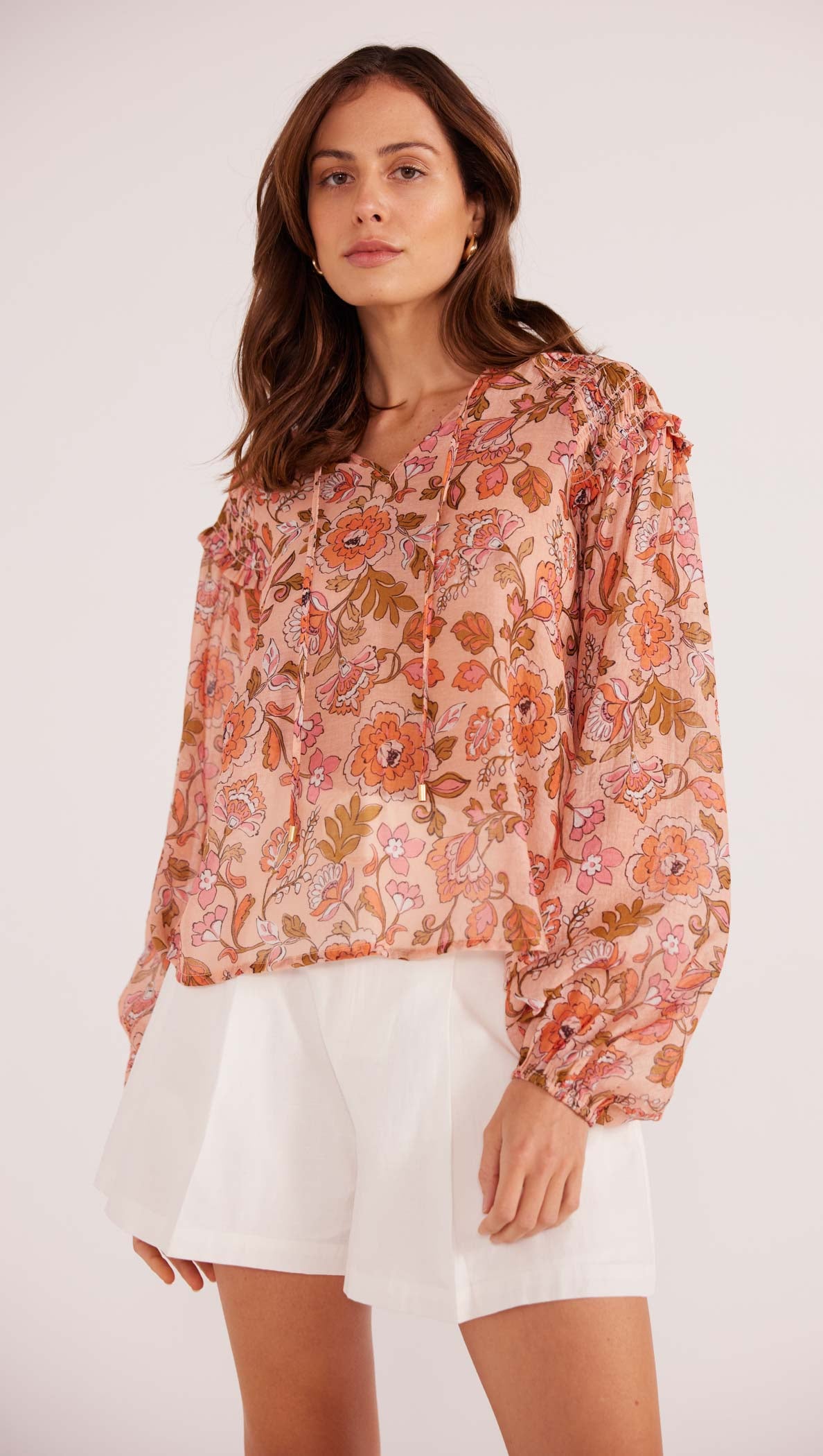 Amelia Long Sleeve Blouse-MINKPINK