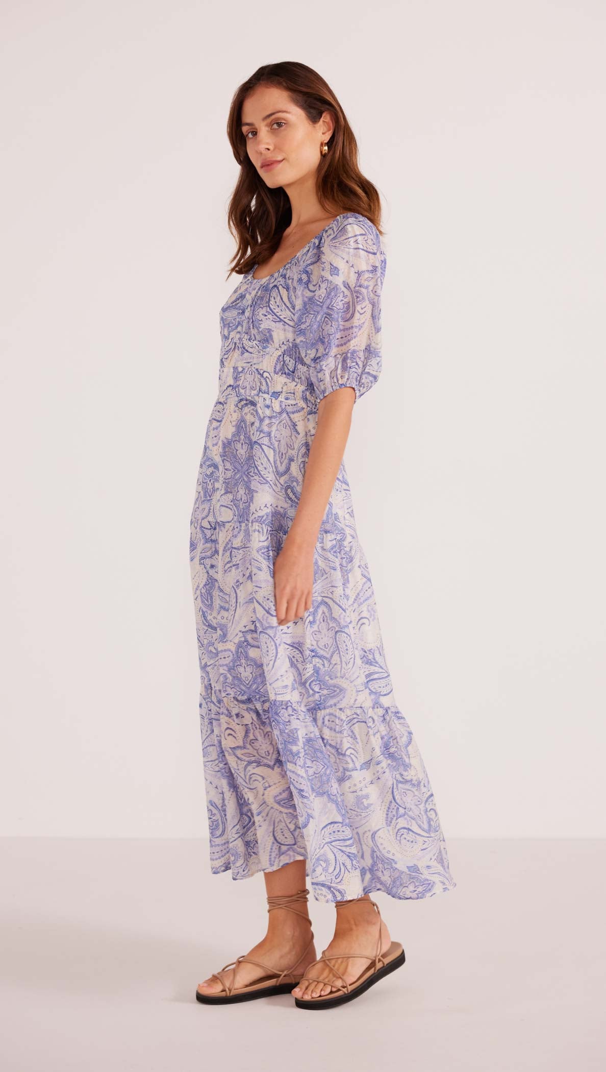 LOLA TIERED MIDI DRESS-MINKPINK