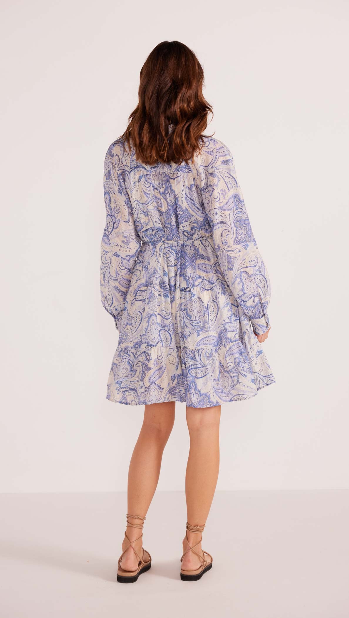 LOLA TIERED SHIRT DRESS-MINKPINK