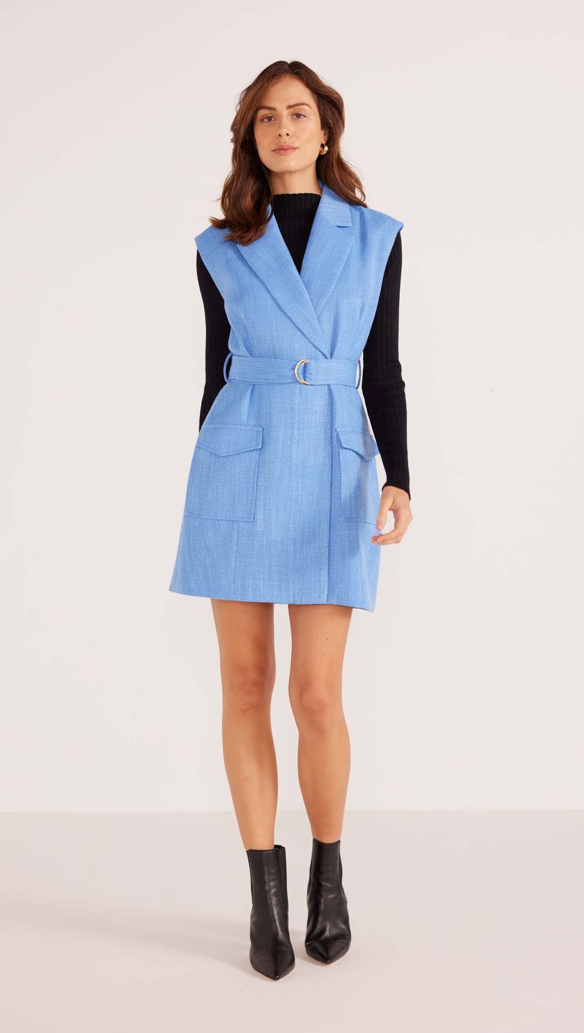 LUCY BELTED BLAZER MINI DRESS-MINKPINK