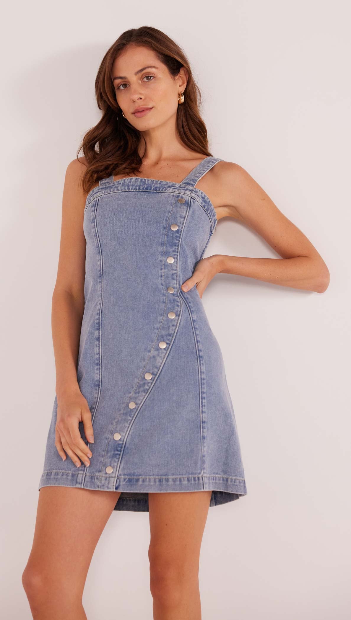 JESSIE DENIM MINI DRESS-MINKPINK