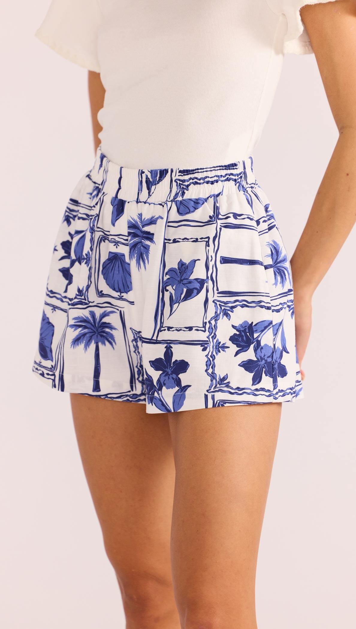 SYLVIE ELASTICATED SHORT-MINKPINK