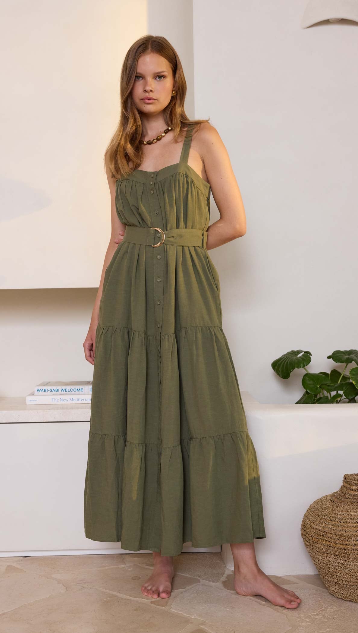 Amara Tiered Midi Dress