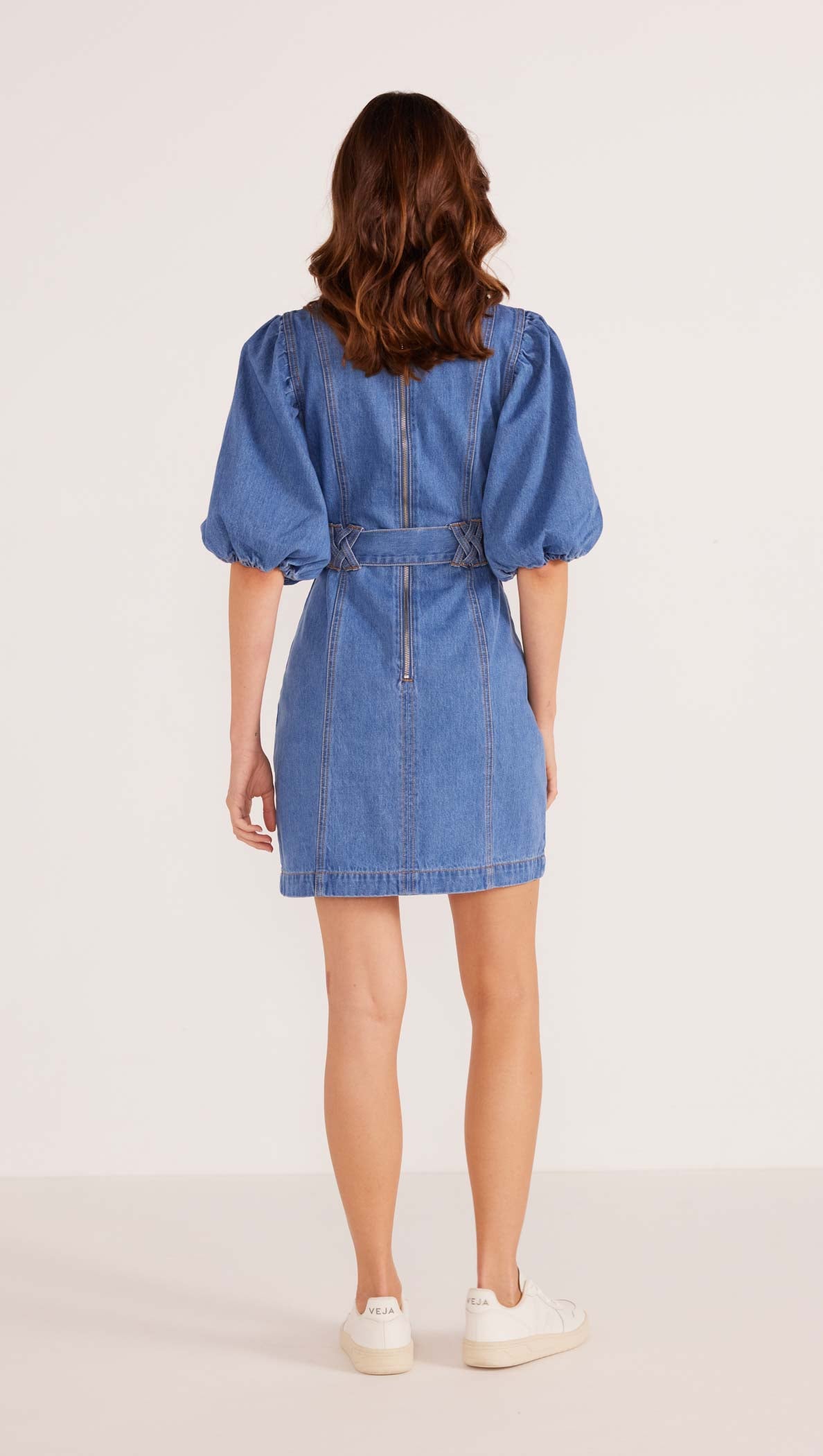 PEYTON DENIM MINI DRESS-MINKPINK