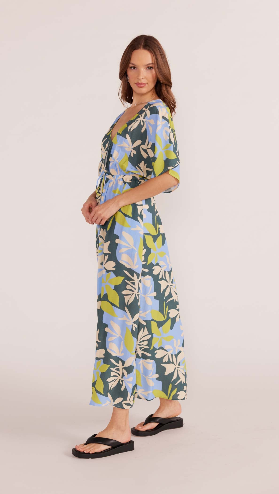 Artistic Garden Midi Dress-MINKPINK