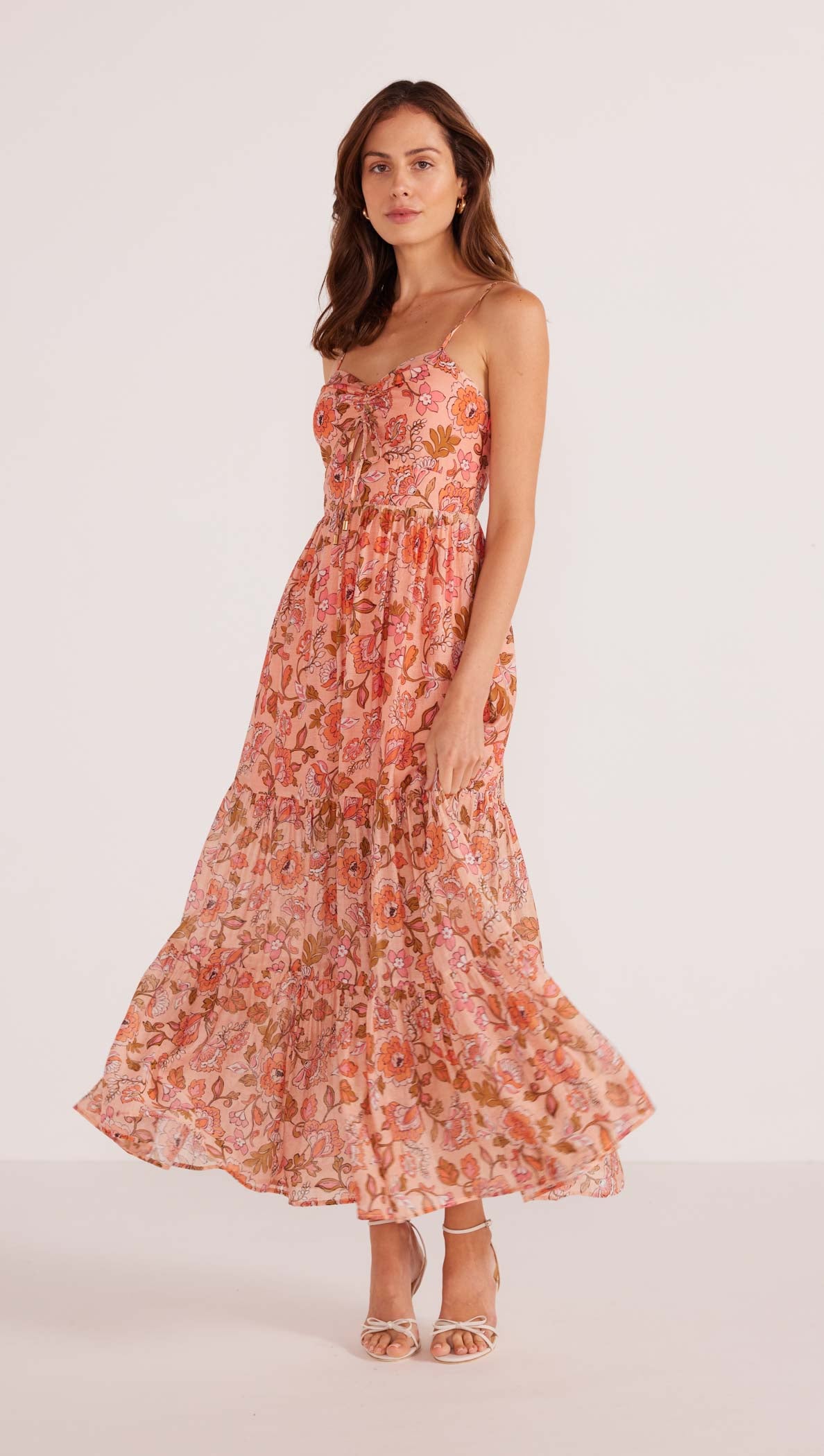 Amelia Tiered Midi Dress-MINKPINK