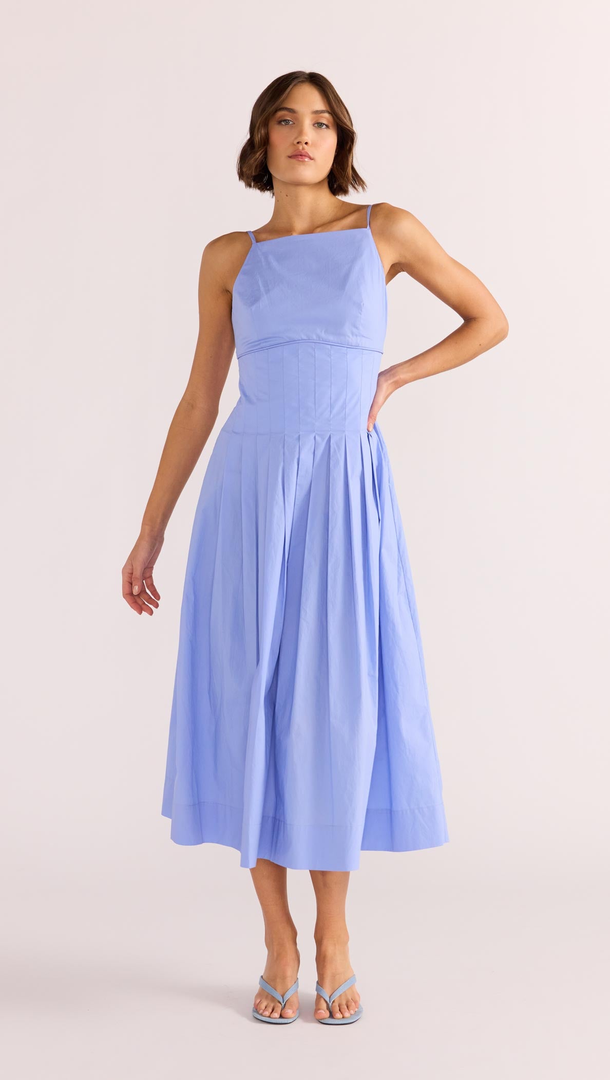 AVALON SQUARE NECK MIDI DRESS-MINKPINK