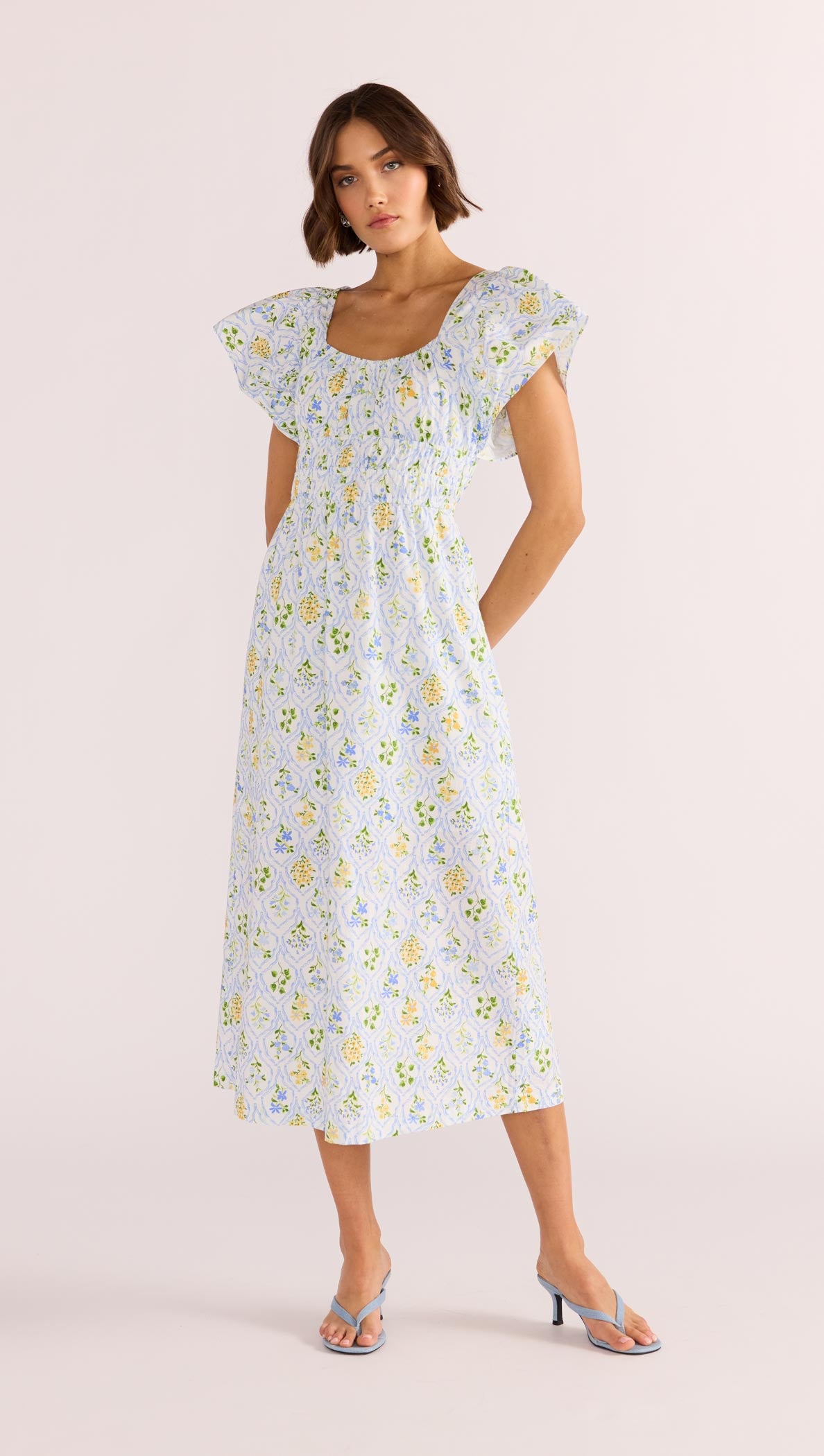 MEADOW FLUTTER MIDI DRESS-MINKPINK