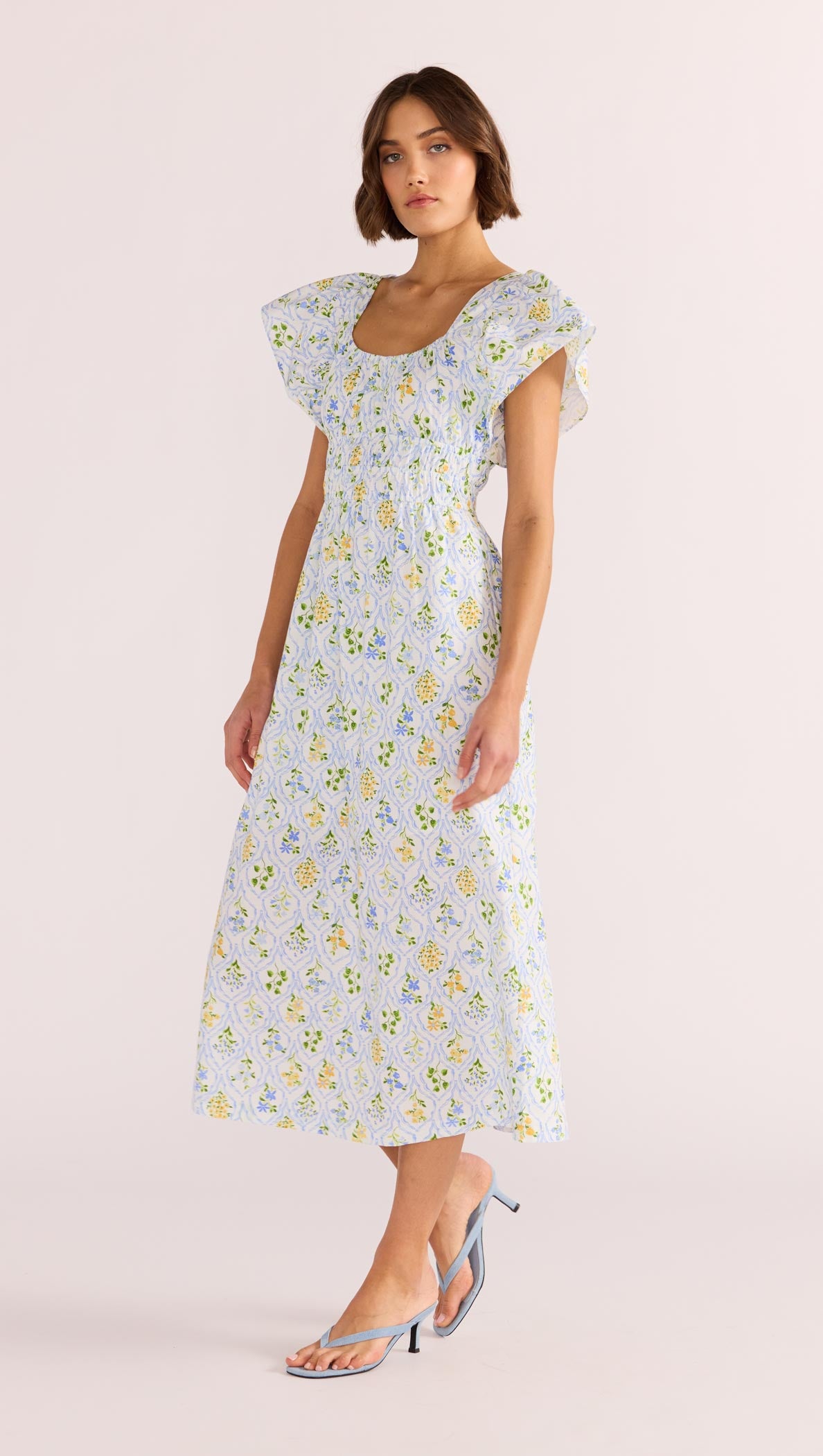 MEADOW FLUTTER MIDI DRESS-MINKPINK