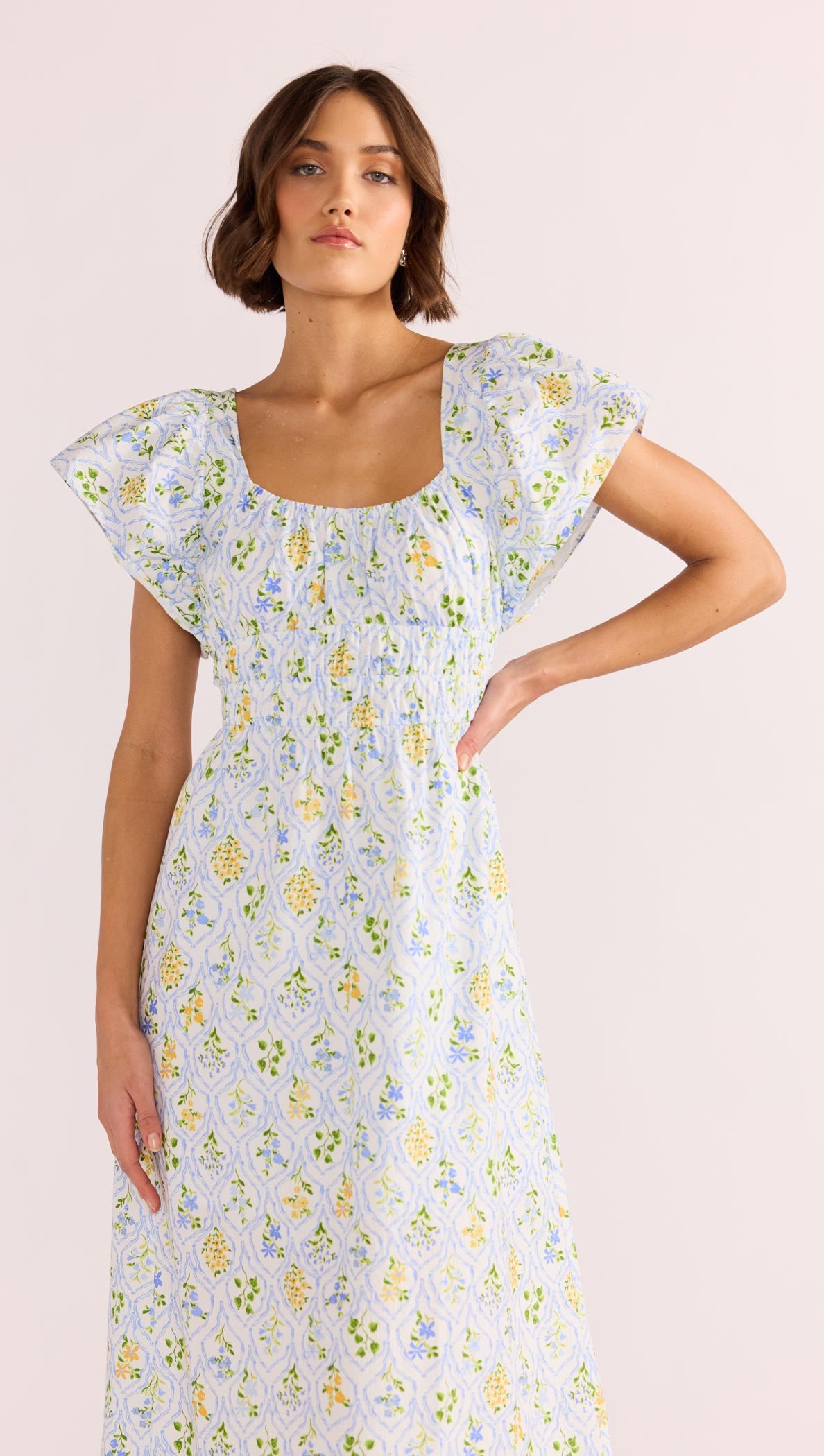 MEADOW FLUTTER MIDI DRESS-MINKPINK