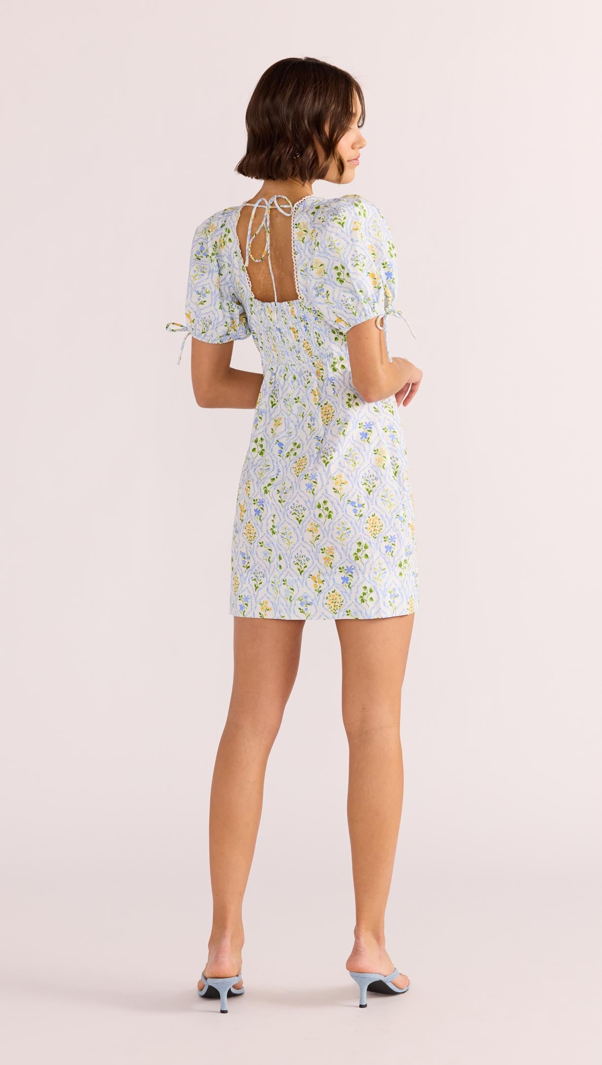 MEADOW PUFF SLEEVE MINI DRESS-MINKPINK