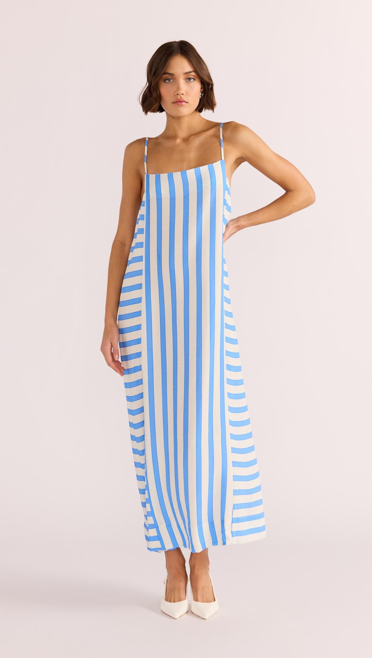 NIMUE STRIPE MIDI DRESS-MINKPINK