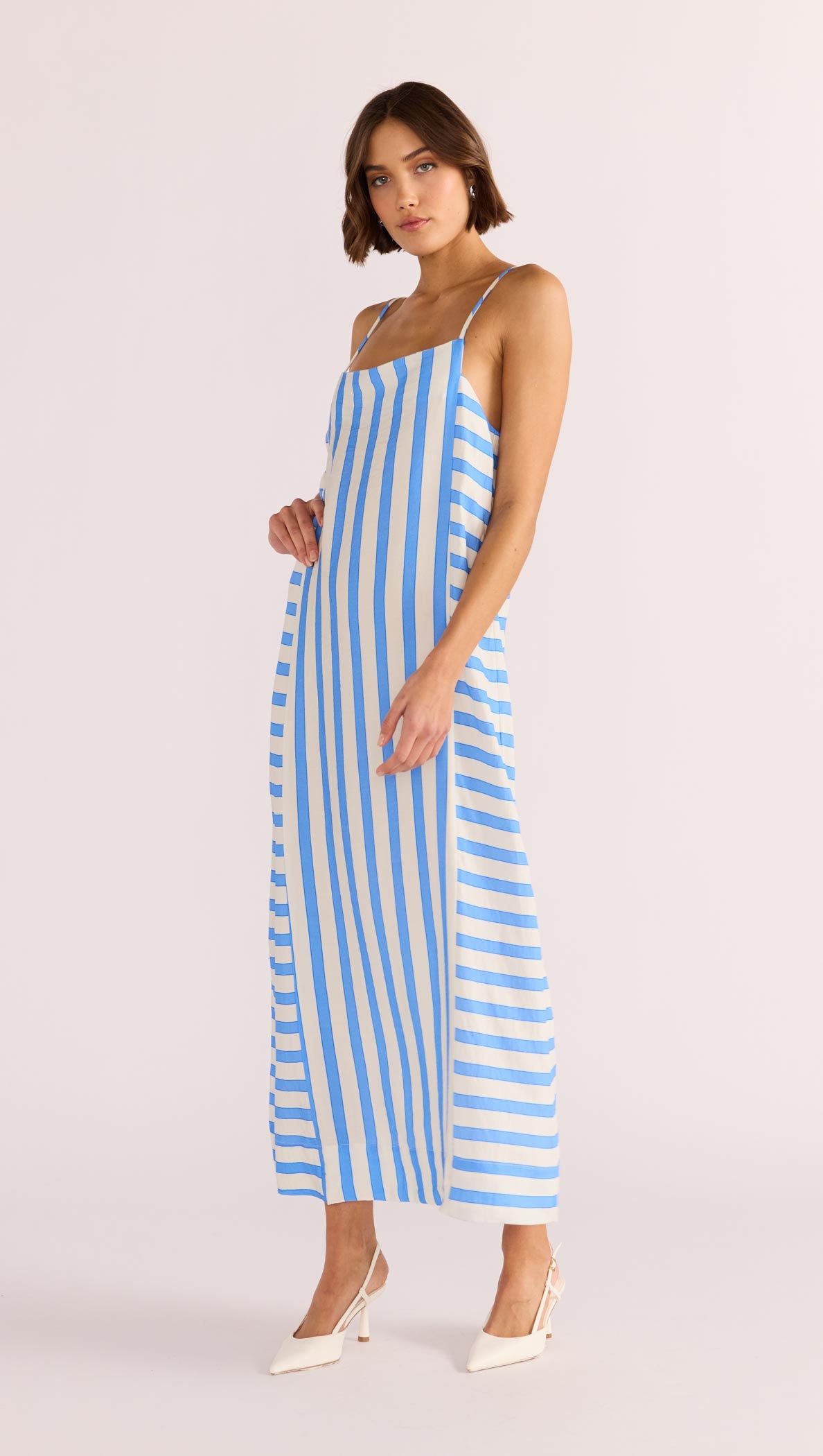 NIMUE STRIPE MIDI DRESS-MINKPINK