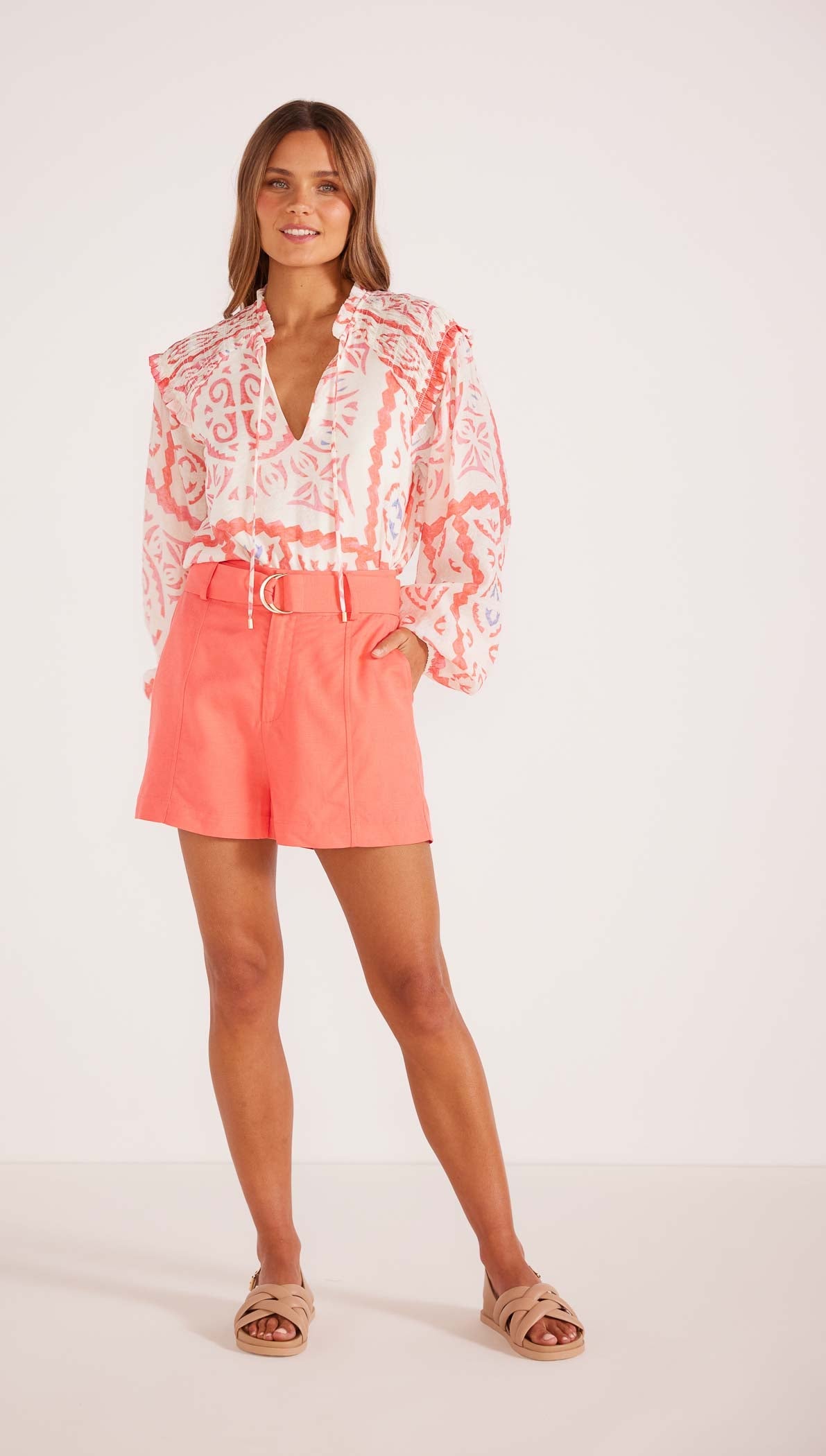 Lahana - Zadie Biker Shorts in Dragonfruit Pink