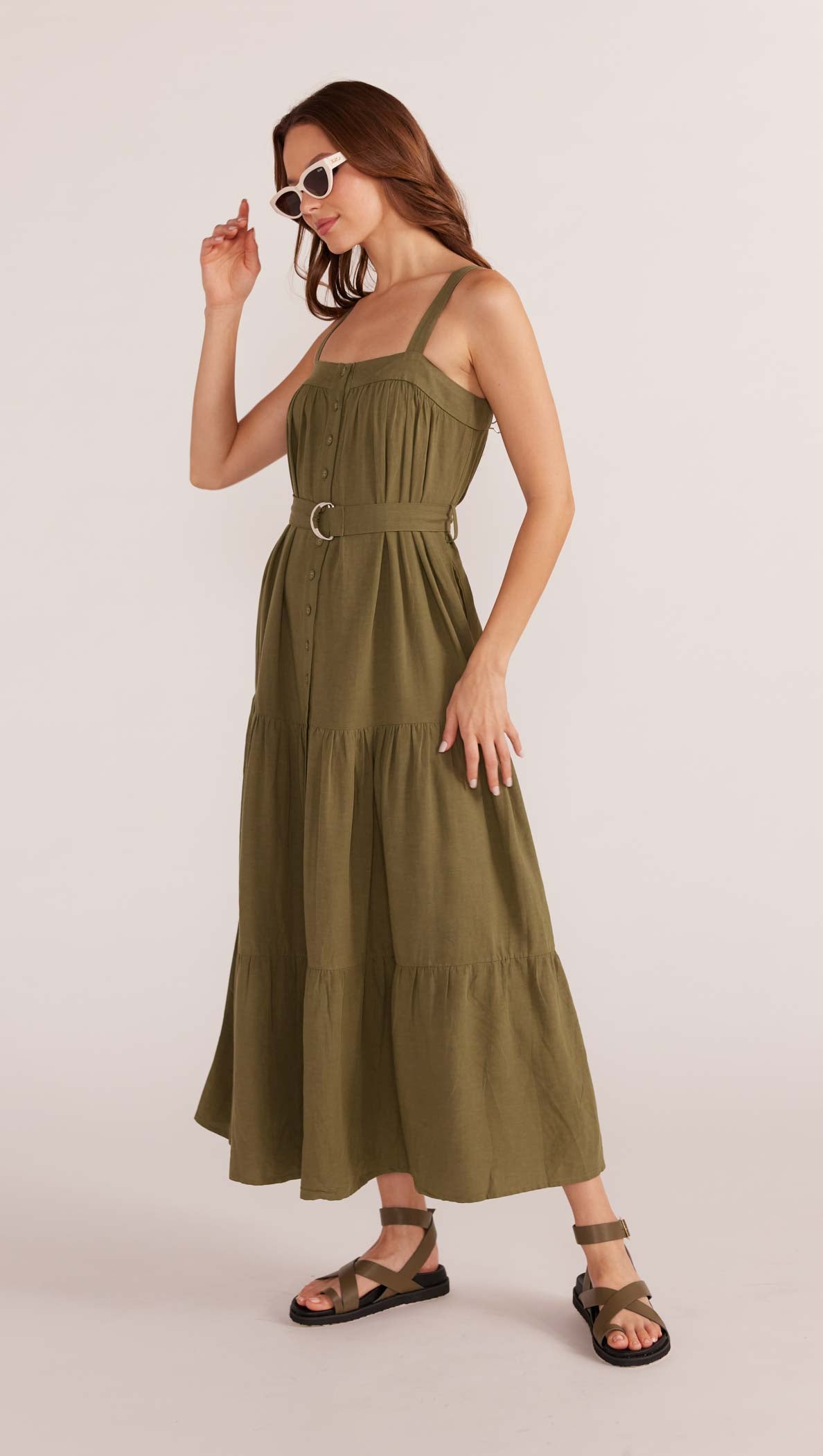 Amara Tiered Midi Dress