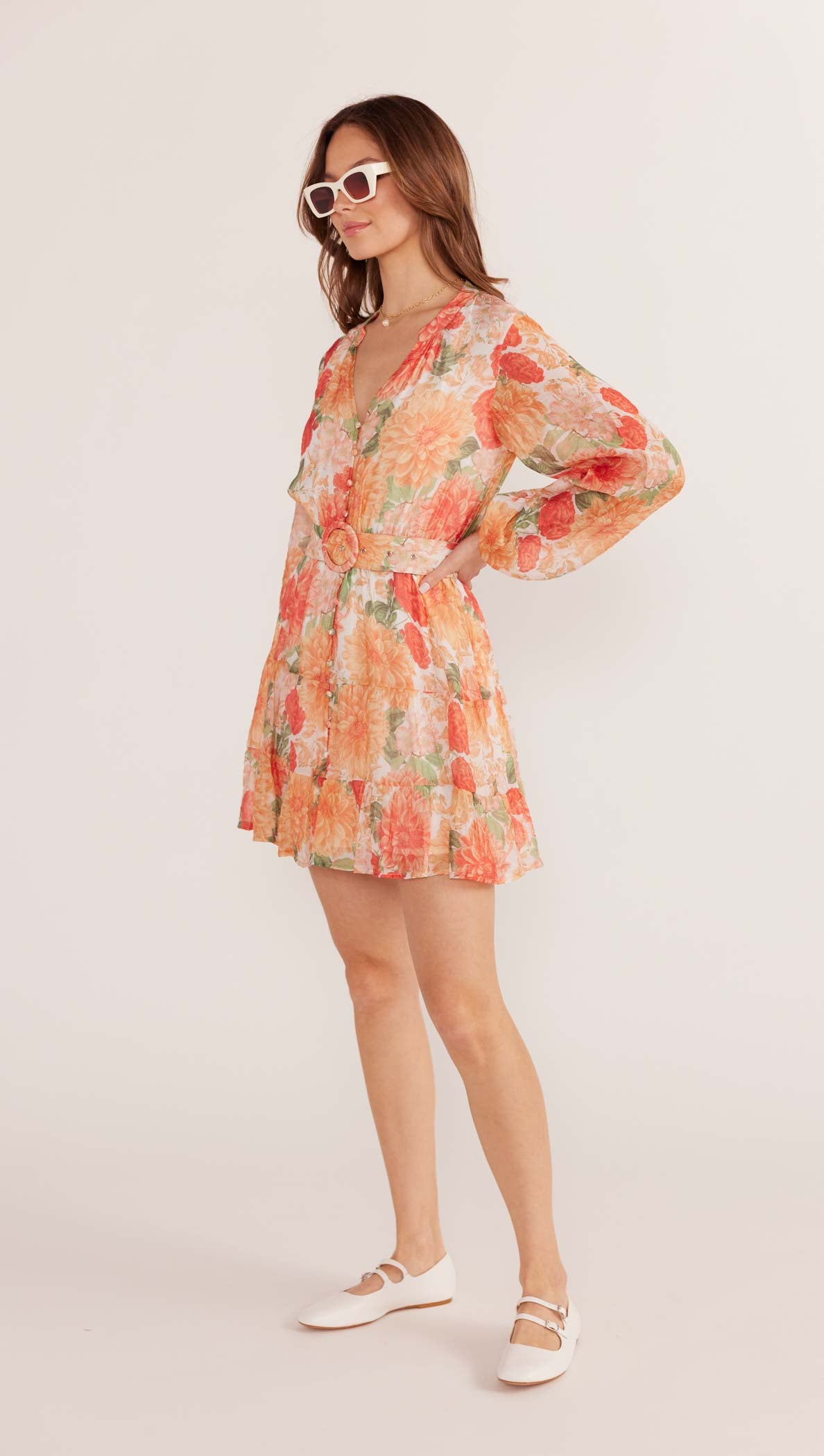 Aida Long Sleeve Mini Dress