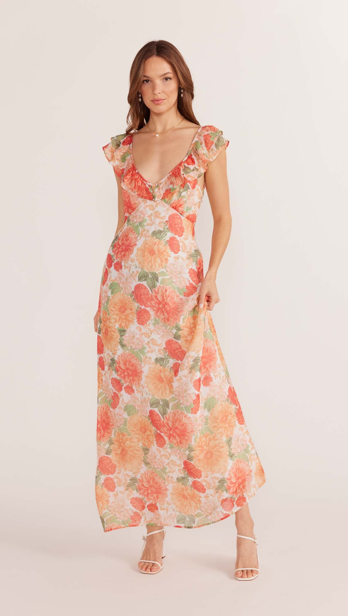 Aida Frill Maxi Dress