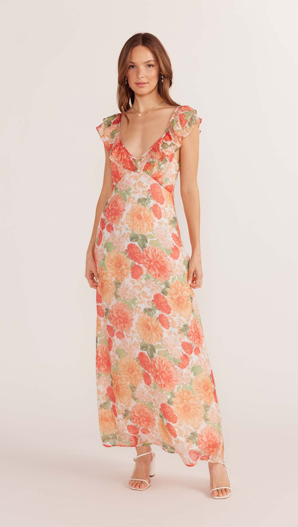 Aida Frill Maxi Dress