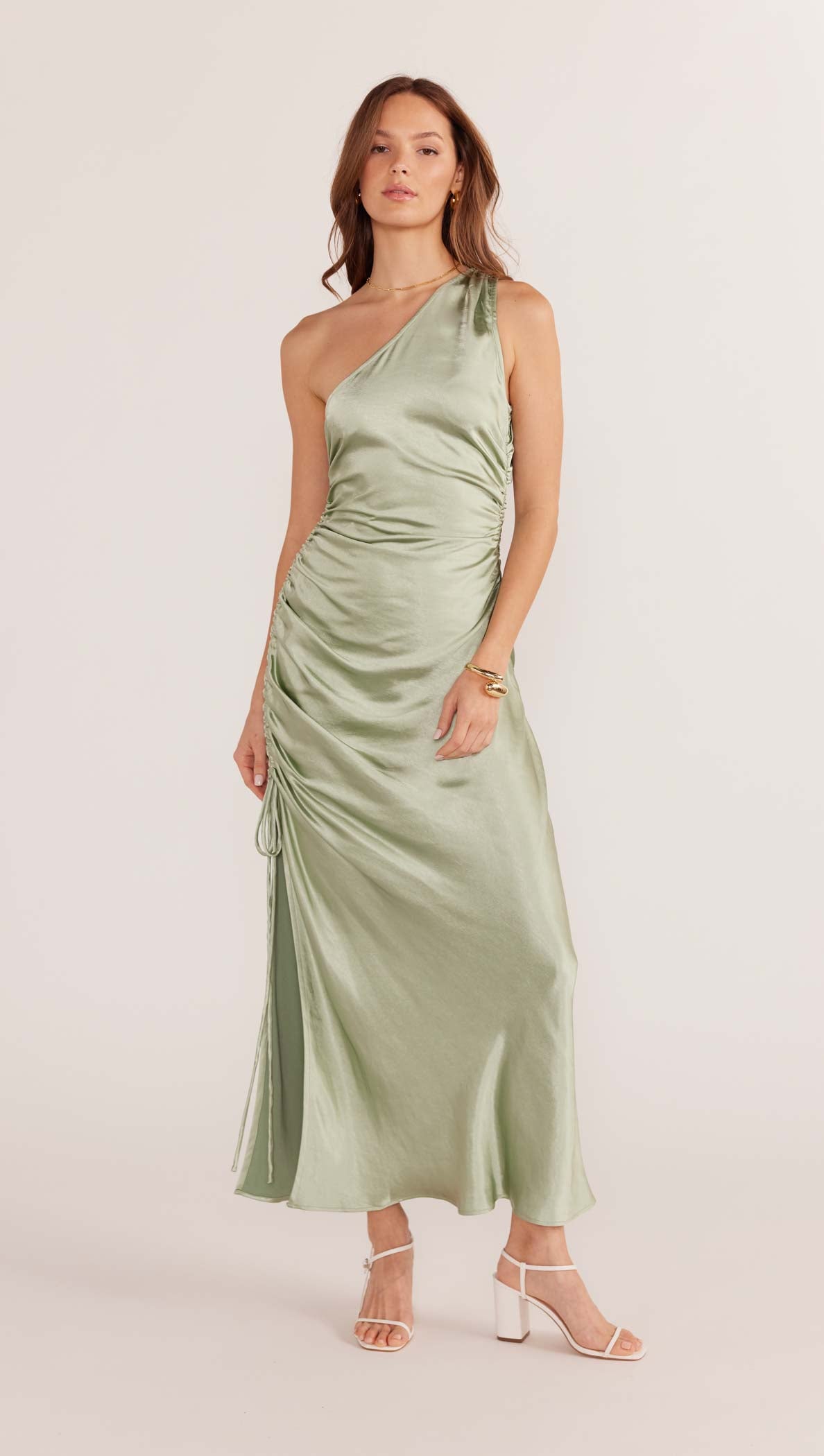 Verda One Shoulder Midi Dress