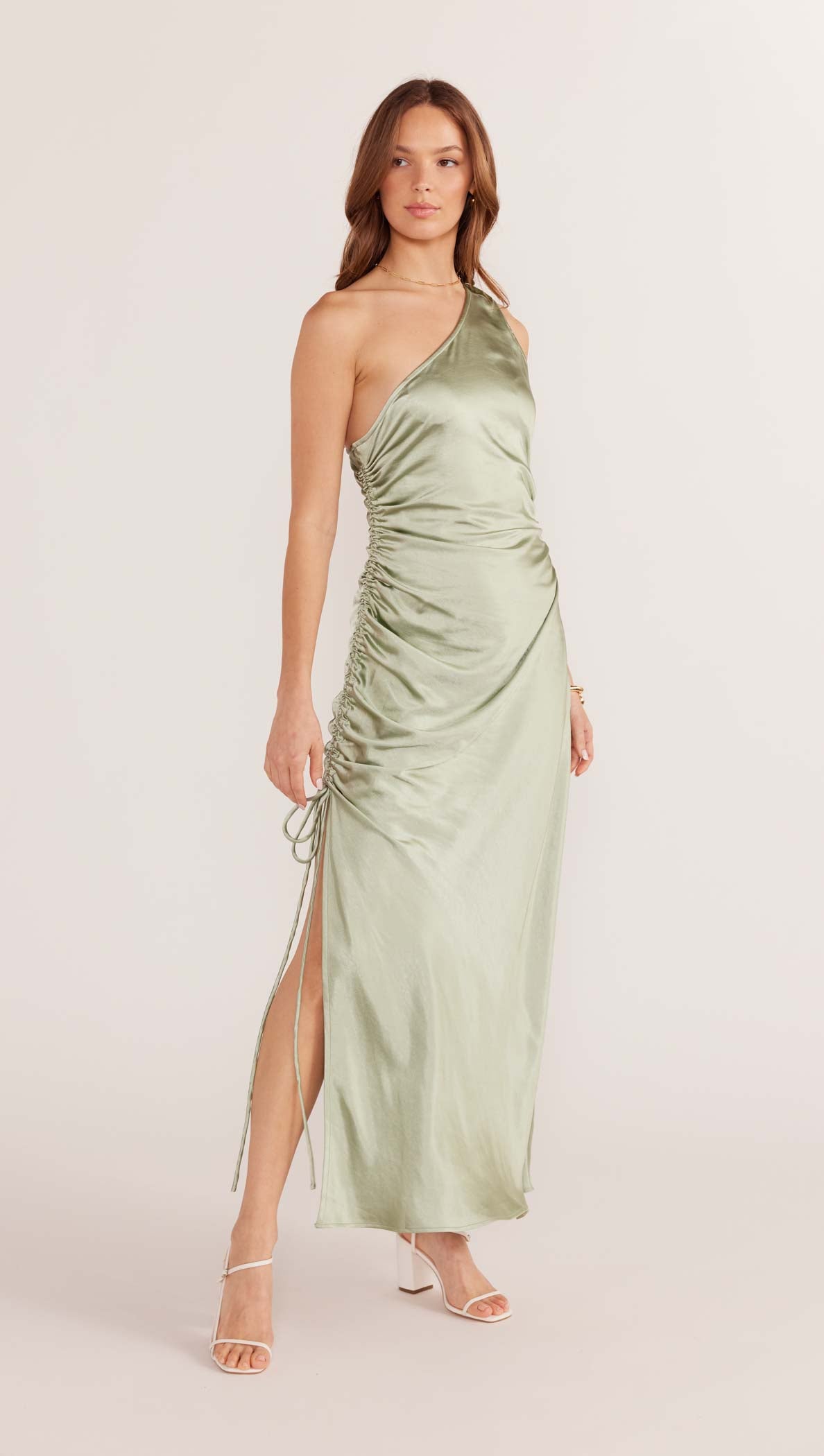 Verda One Shoulder Midi Dress