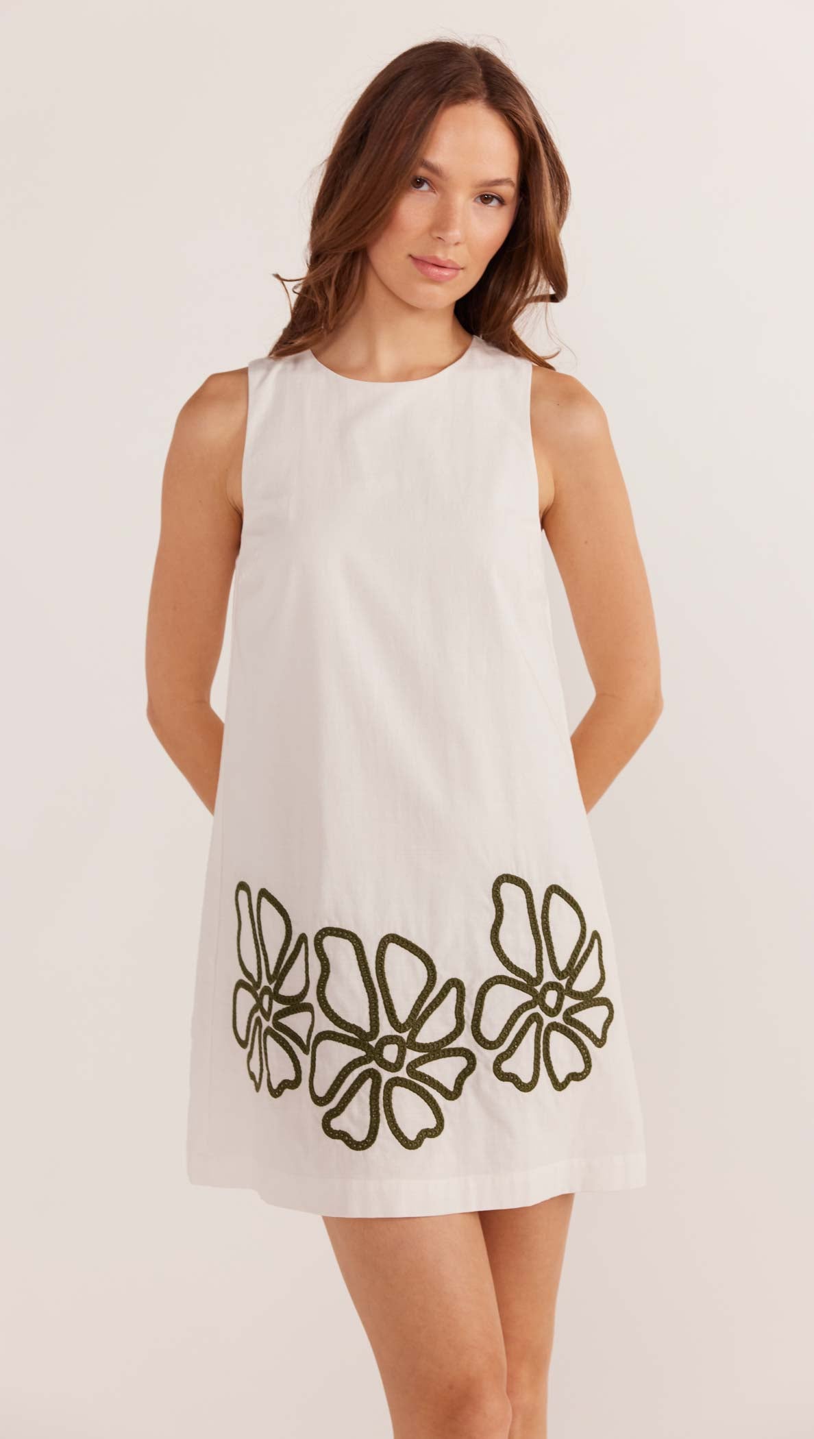 Kimika Embroidered Mini Dress