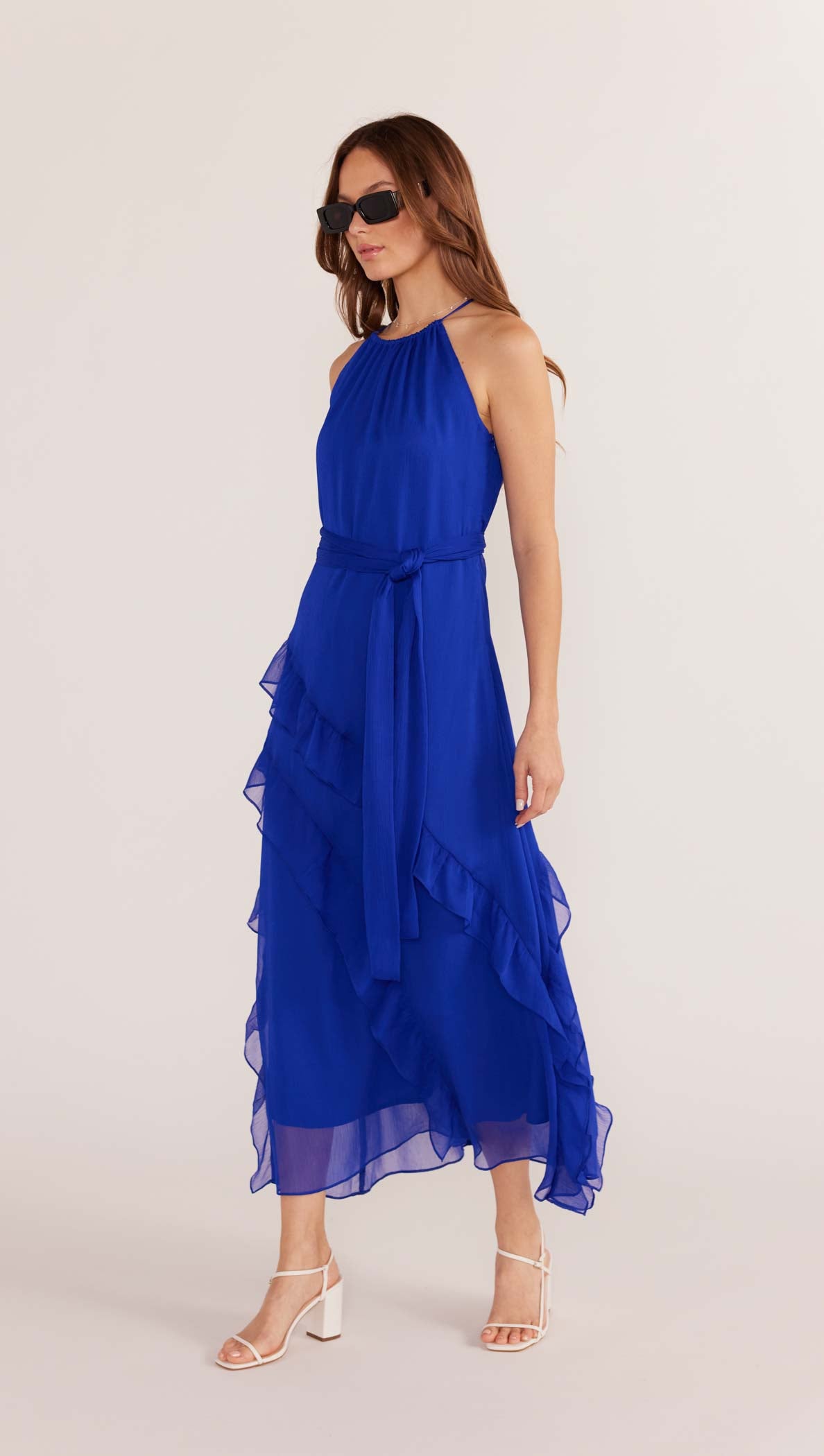 Marina Frill Maxi Dress-MINKPINK