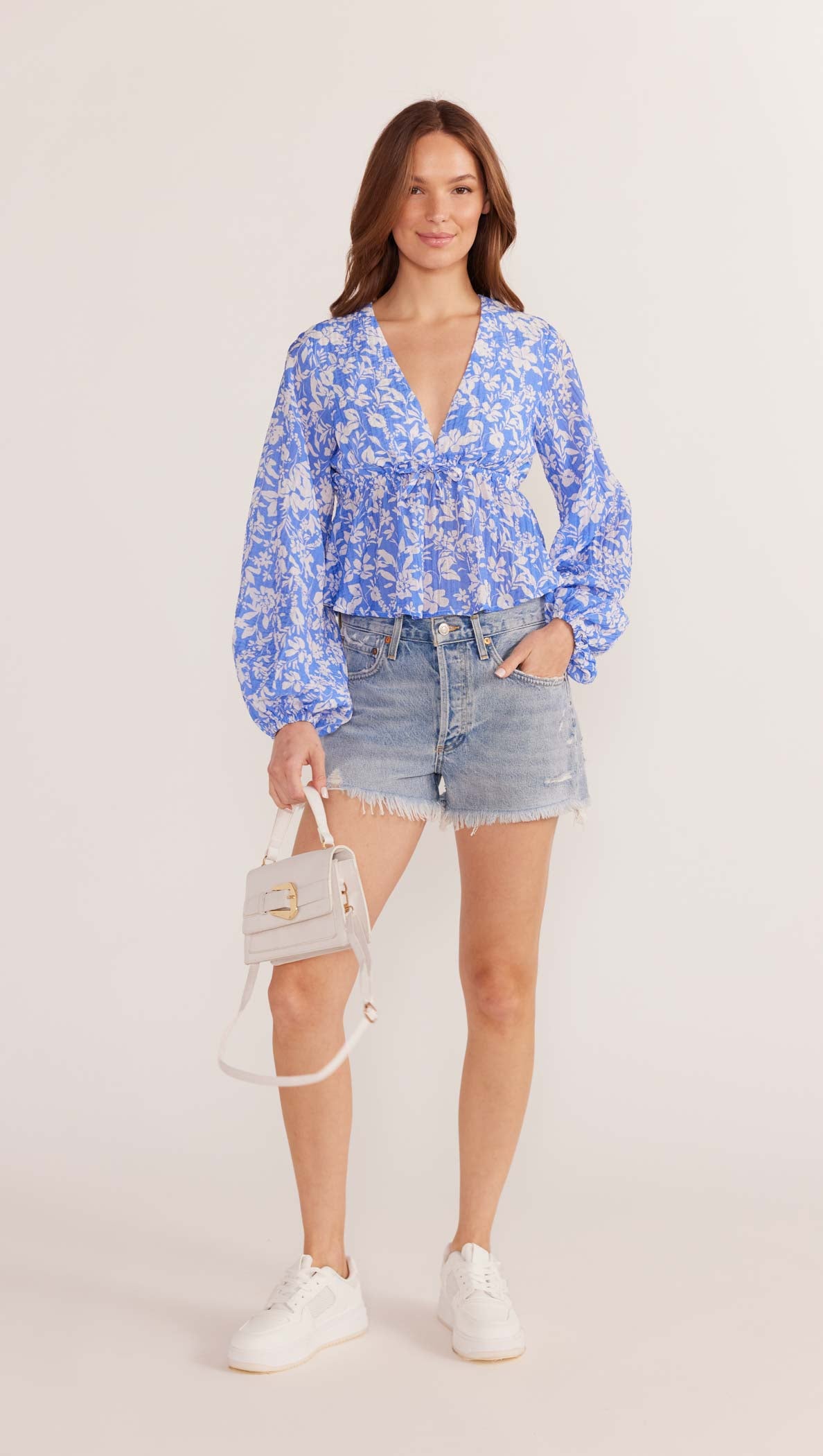 Waverly Drawstring Blouse-MINKPINK