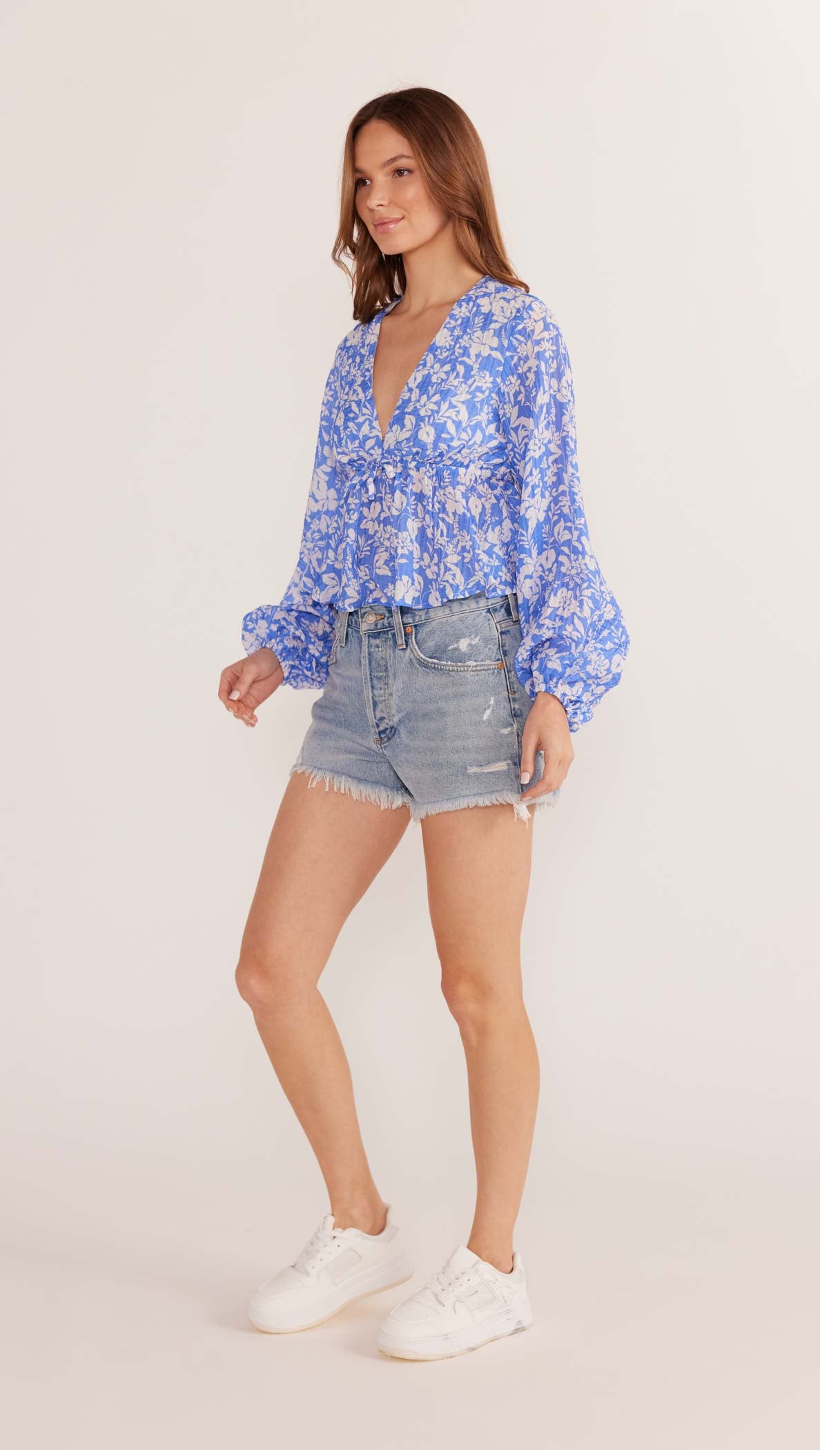 Waverly Drawstring Blouse-MINKPINK