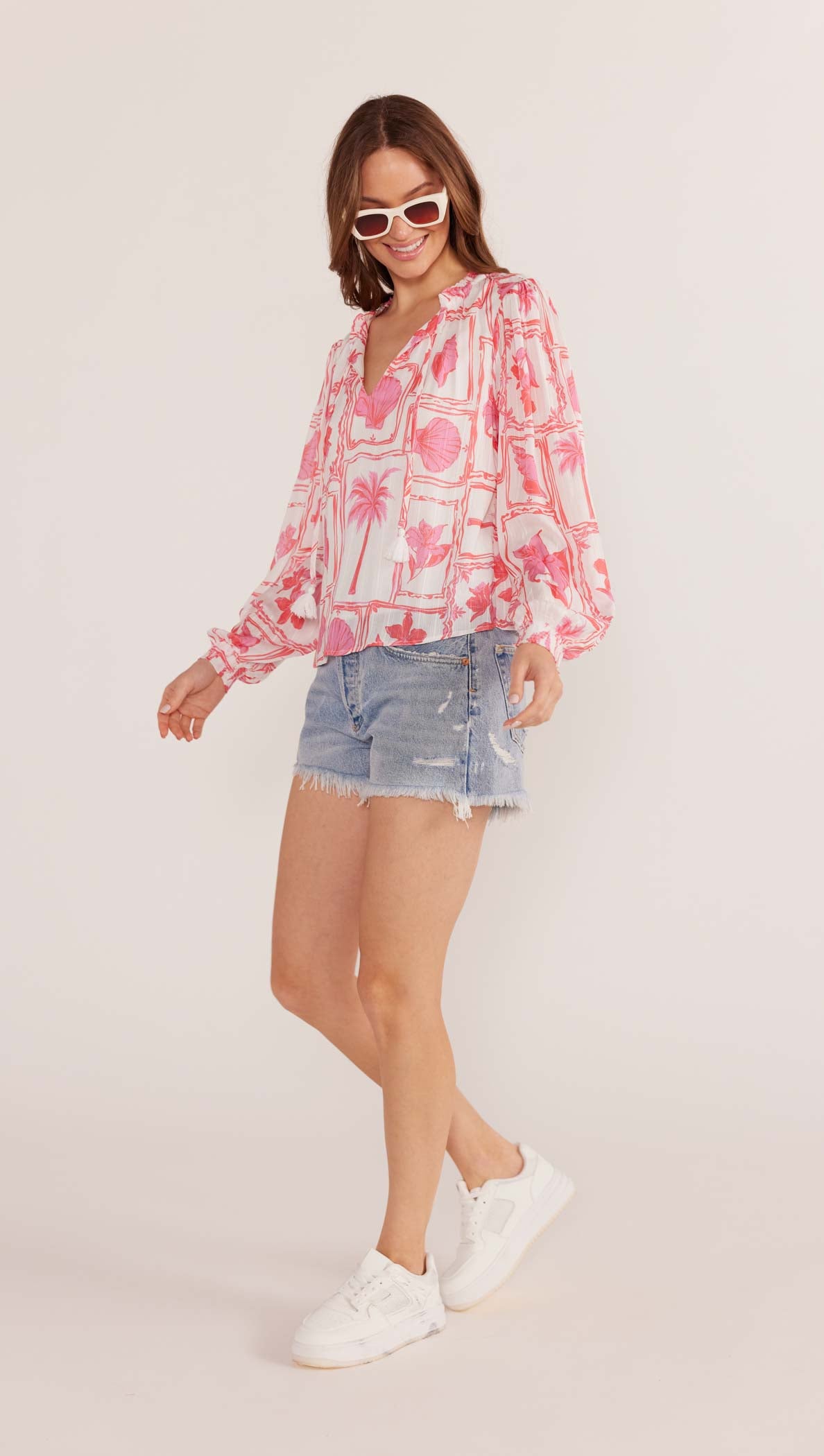 Bria Long Sleeve Blouse-MINKPINK