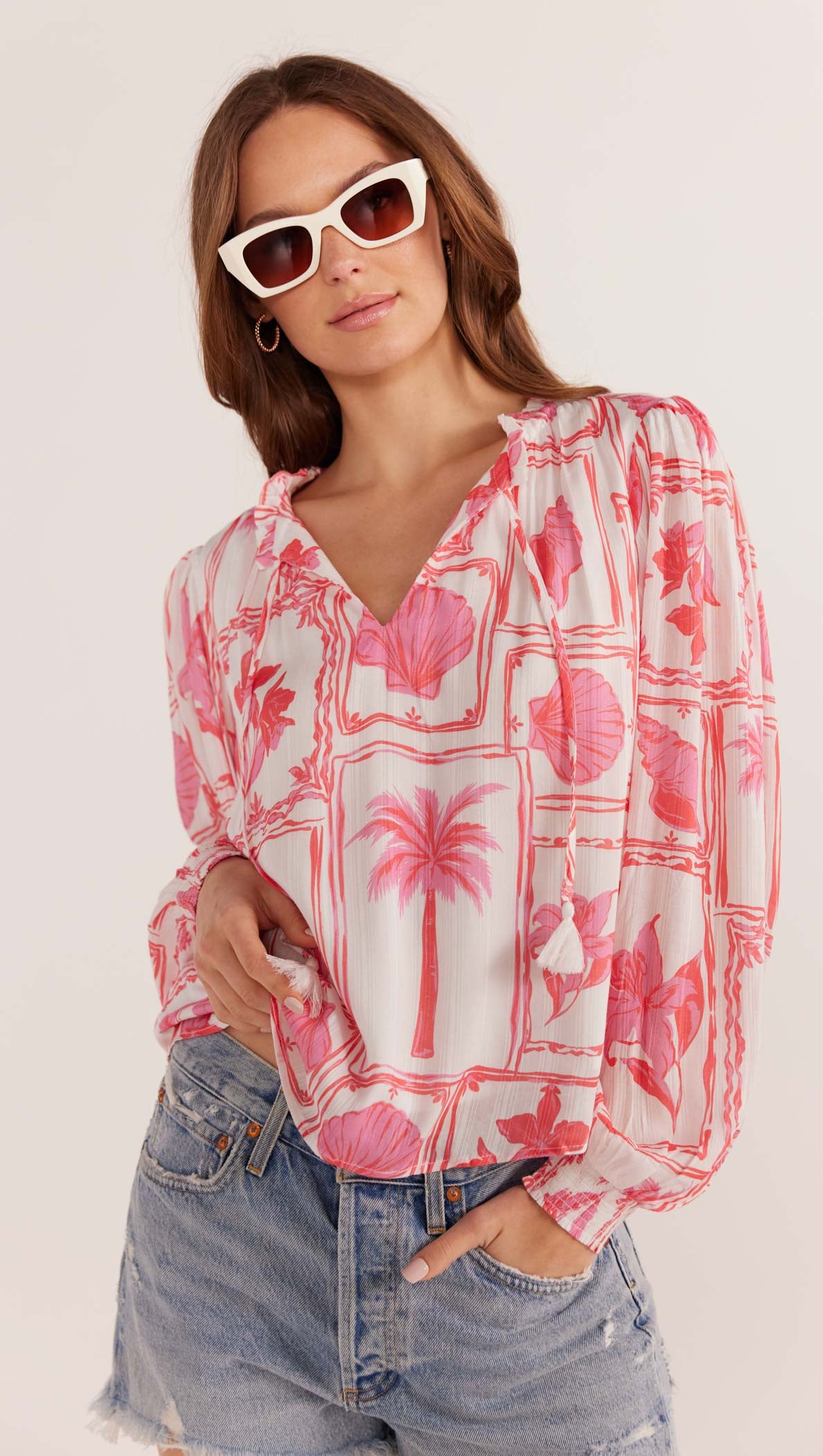 Bria Long Sleeve Blouse-MINKPINK