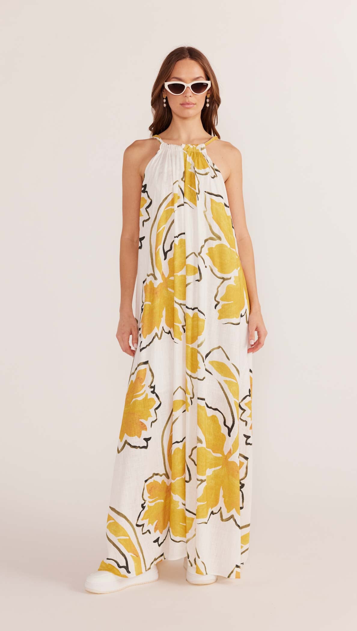 Zuri Halter Neck Maxi Dress