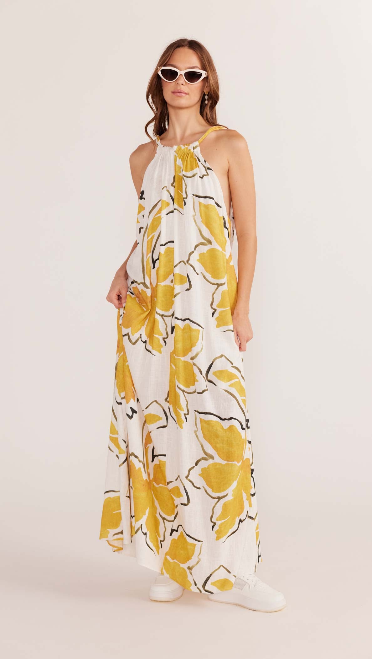 Zuri Halter Neck Maxi Dress