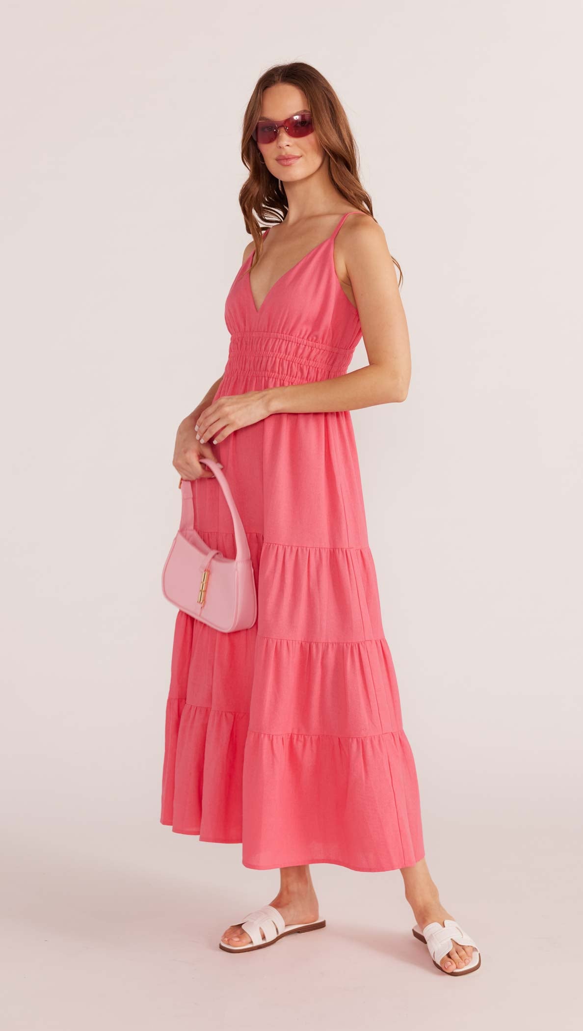 Nerida Tiered Midi Dress-MINKPINK