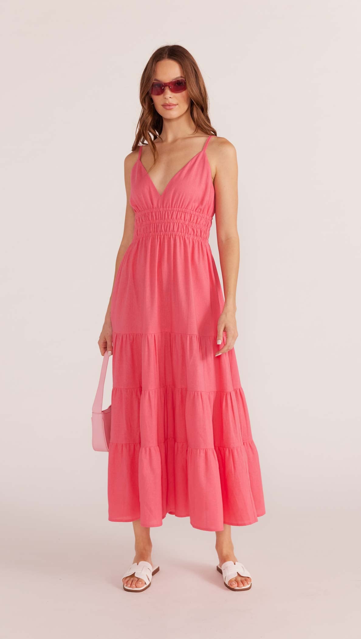 Nerida Tiered Midi Dress-MINKPINK