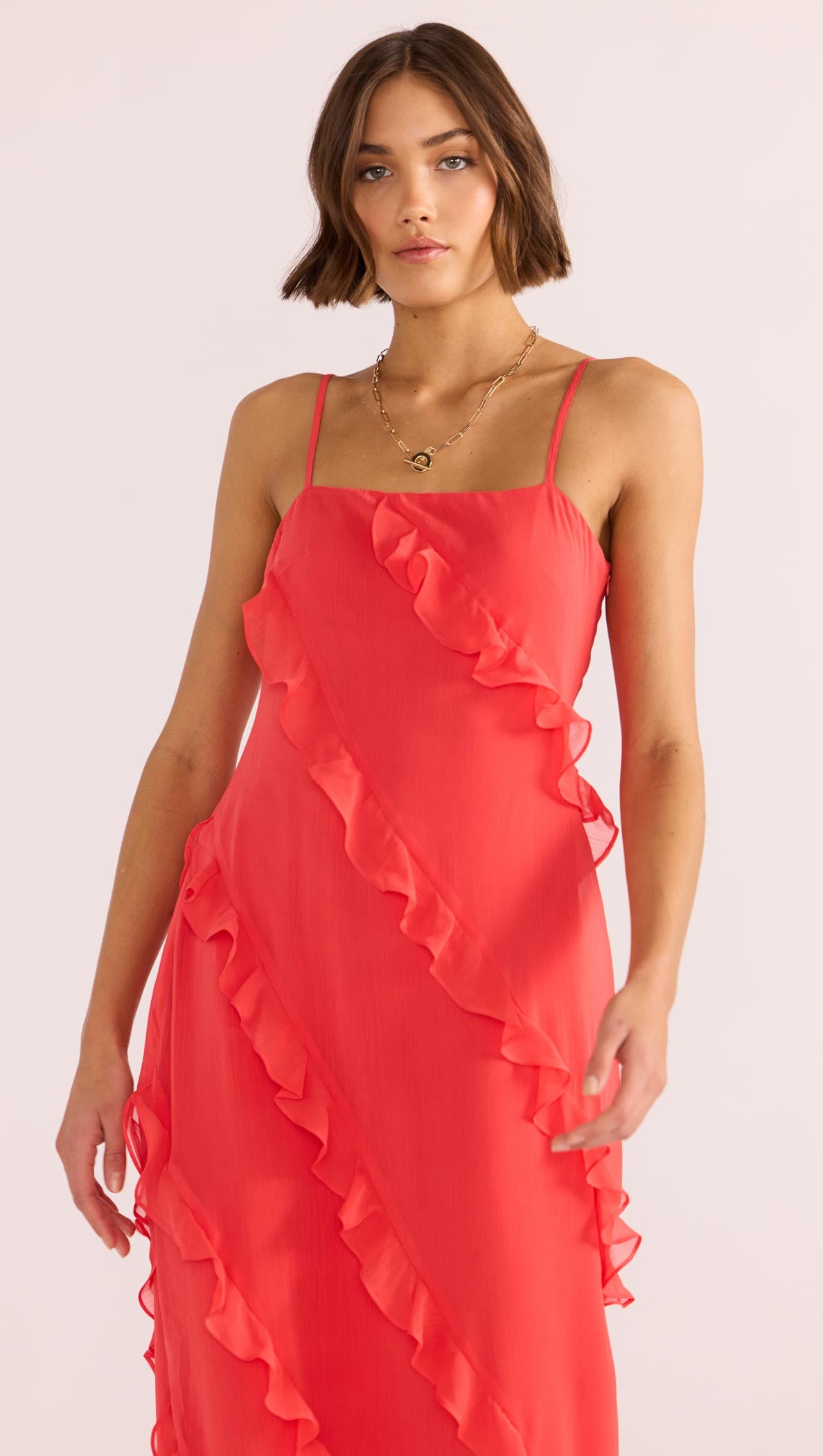 Venus Ruffle Maxi Dress-MINKPINK