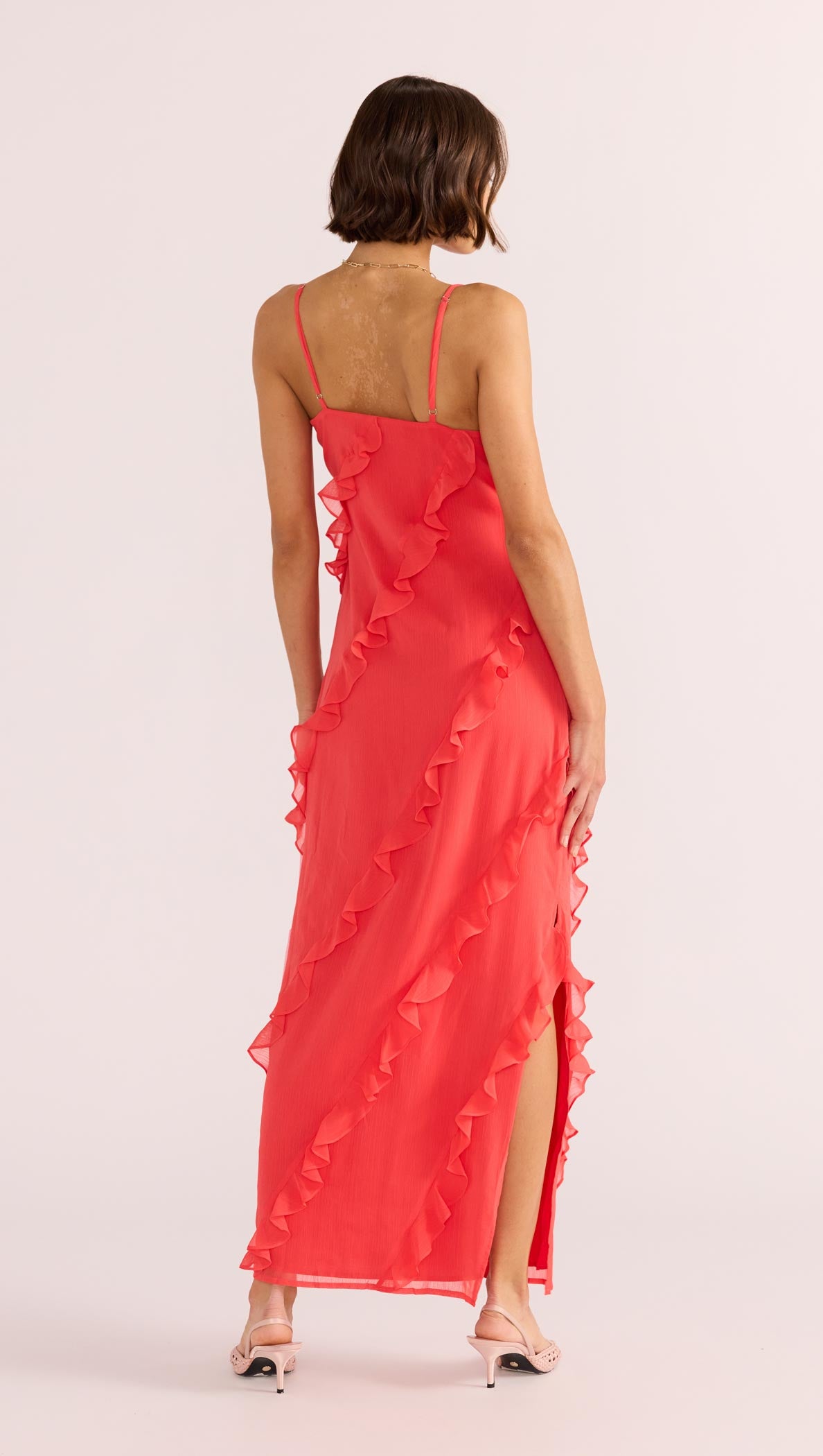 Venus Ruffle Maxi Dress-MINKPINK