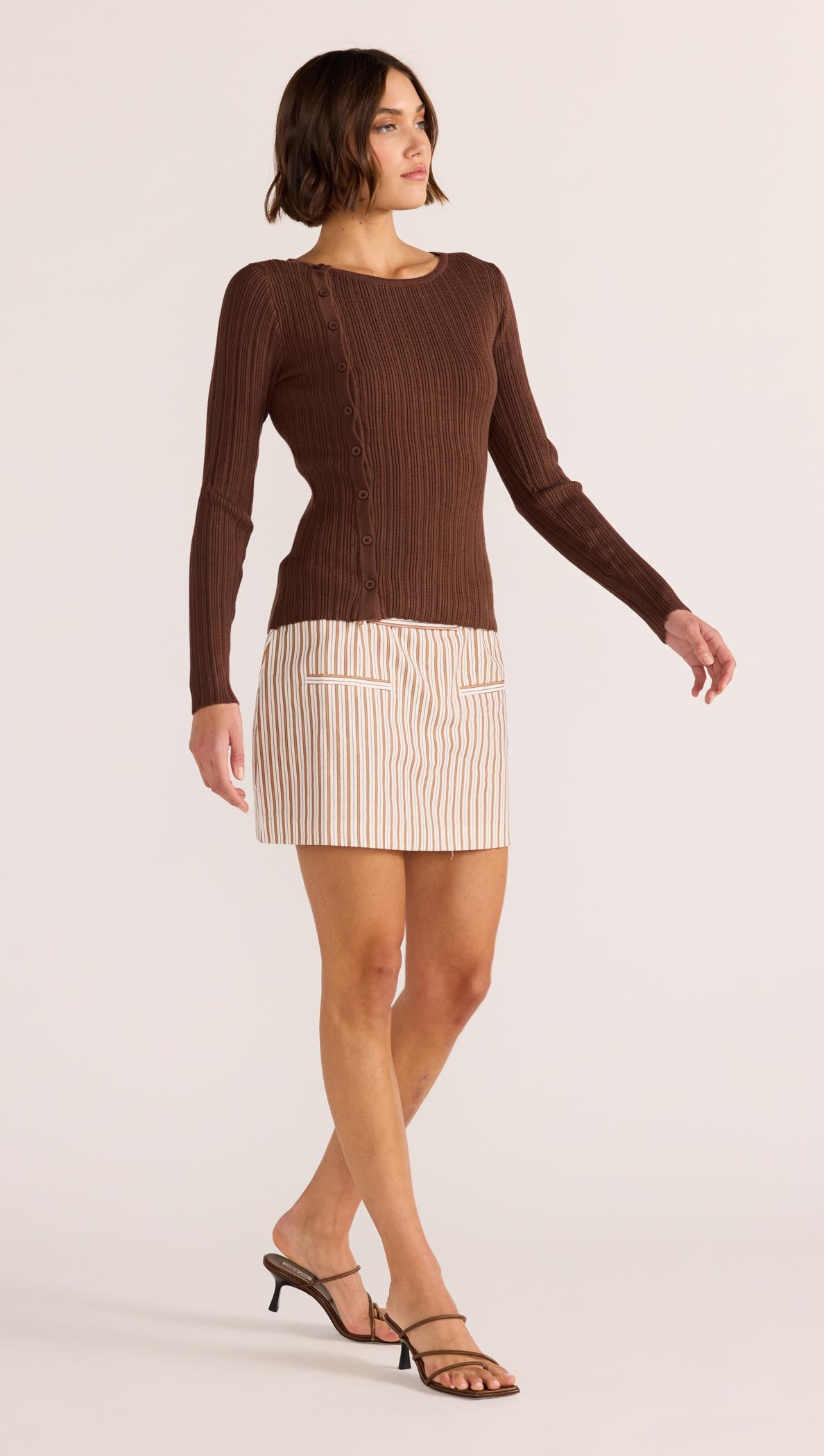 Zinnia Asymmetric Knit Top